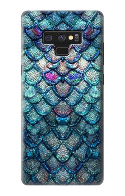 W3809 Mermaid Fish Scale Hülle Schutzhülle Taschen und Leder Flip für Note 9 Samsung Galaxy Note9