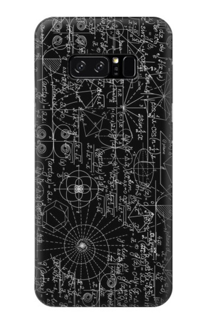 W3808 Mathematics Blackboard Hülle Schutzhülle Taschen und Leder Flip für Note 8 Samsung Galaxy Note8