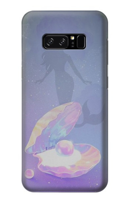 W3823 Beauty Pearl Mermaid Hülle Schutzhülle Taschen und Leder Flip für Note 8 Samsung Galaxy Note8