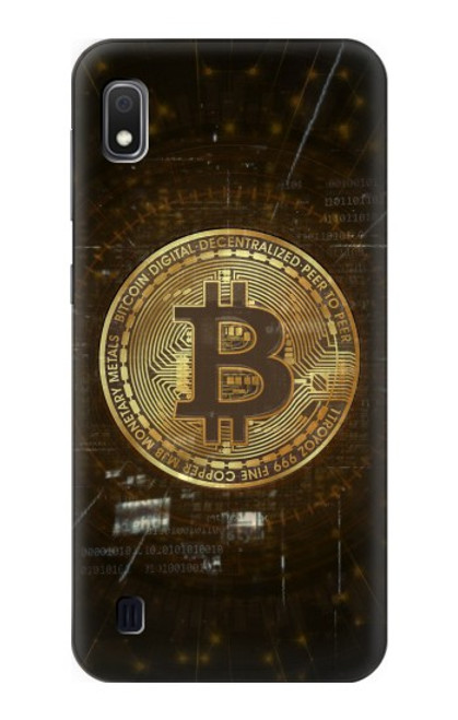 W3798 Cryptocurrency Bitcoin Hülle Schutzhülle Taschen und Leder Flip für Samsung Galaxy A10