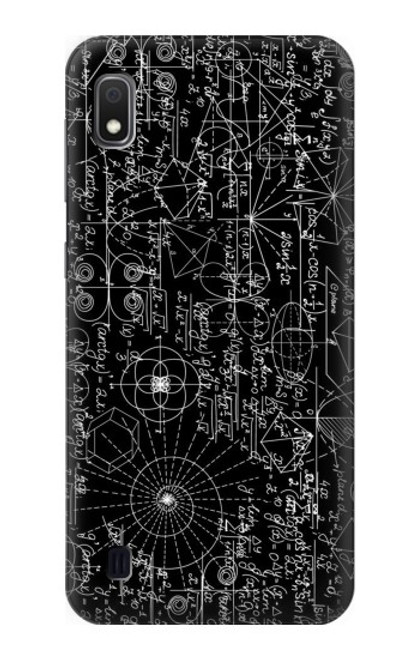 W3808 Mathematics Blackboard Hülle Schutzhülle Taschen und Leder Flip für Samsung Galaxy A10