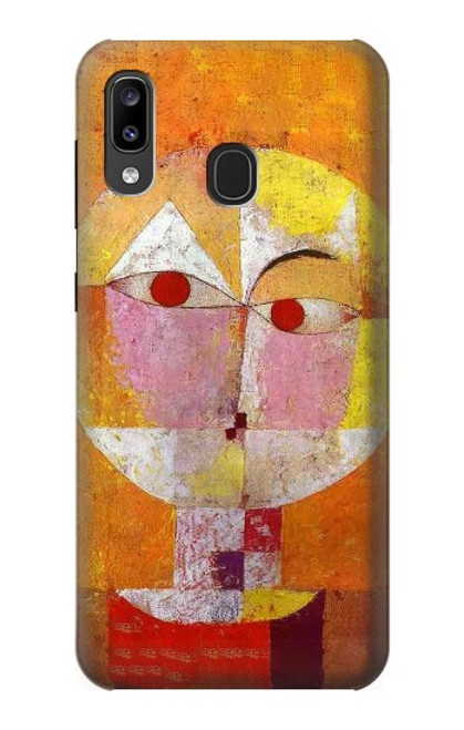 W3811 Paul Klee Senecio Man Head Hülle Schutzhülle Taschen und Leder Flip für Samsung Galaxy A20, Galaxy A30