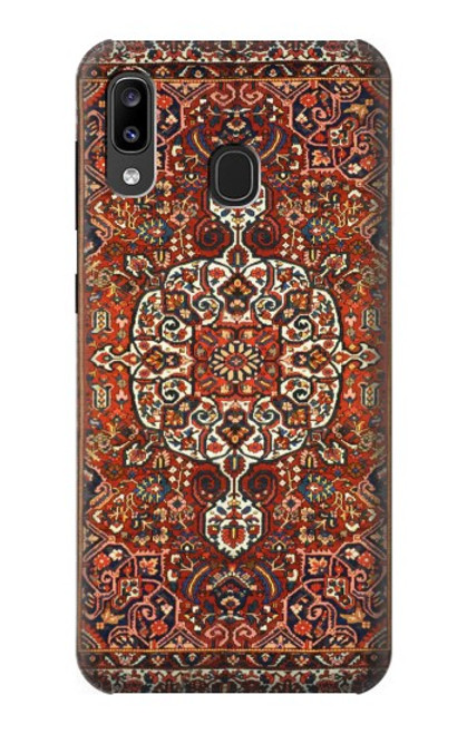 W3813 Persian Carpet Rug Pattern Hülle Schutzhülle Taschen und Leder Flip für Samsung Galaxy A20, Galaxy A30