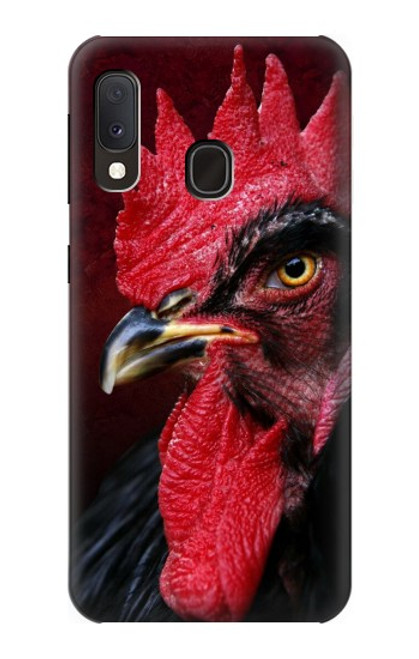 W3797 Chicken Rooster Hülle Schutzhülle Taschen und Leder Flip für Samsung Galaxy A20e