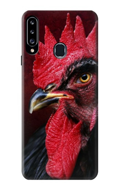 W3797 Chicken Rooster Hülle Schutzhülle Taschen und Leder Flip für Samsung Galaxy A20s