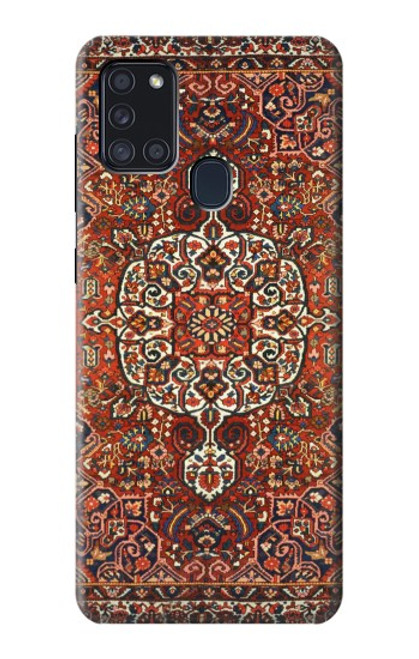 W3813 Persian Carpet Rug Pattern Hülle Schutzhülle Taschen und Leder Flip für Samsung Galaxy A21s