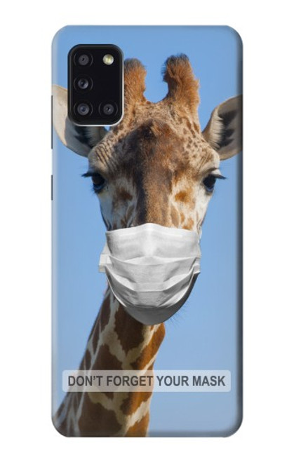 W3806 Giraffe New Normal Hülle Schutzhülle Taschen und Leder Flip für Samsung Galaxy A31