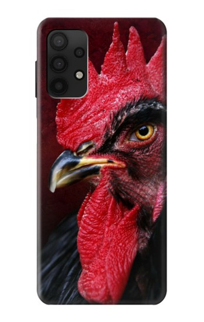 W3797 Chicken Rooster Hülle Schutzhülle Taschen und Leder Flip für Samsung Galaxy A32 4G