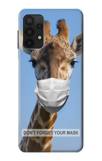 W3806 Giraffe New Normal Hülle Schutzhülle Taschen und Leder Flip für Samsung Galaxy A32 4G