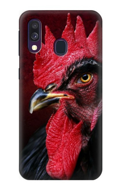 W3797 Chicken Rooster Hülle Schutzhülle Taschen und Leder Flip für Samsung Galaxy A40
