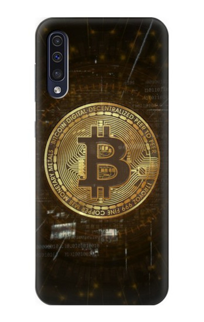 W3798 Cryptocurrency Bitcoin Hülle Schutzhülle Taschen und Leder Flip für Samsung Galaxy A50