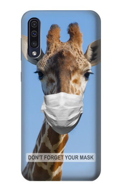 W3806 Giraffe New Normal Hülle Schutzhülle Taschen und Leder Flip für Samsung Galaxy A50