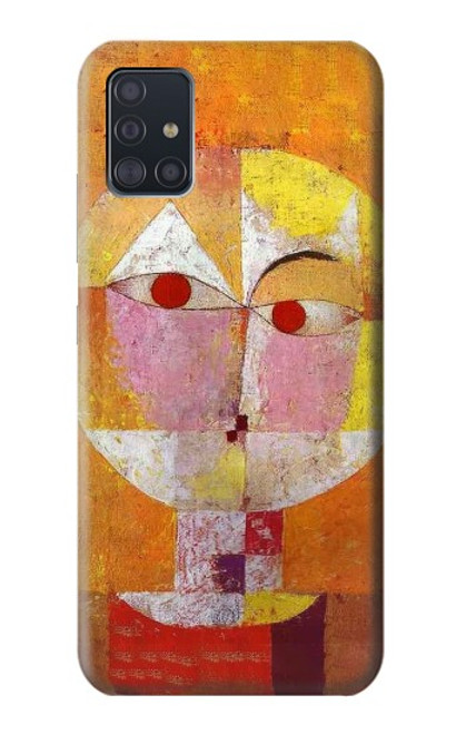 W3811 Paul Klee Senecio Man Head Hülle Schutzhülle Taschen und Leder Flip für Samsung Galaxy A51 5G