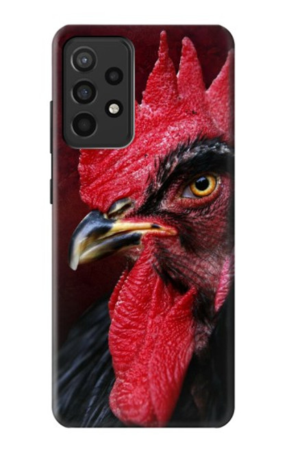 W3797 Chicken Rooster Hülle Schutzhülle Taschen und Leder Flip für Samsung Galaxy A52, Galaxy A52 5G