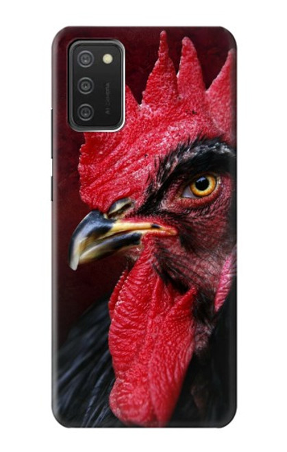 W3797 Chicken Rooster Hülle Schutzhülle Taschen und Leder Flip für Samsung Galaxy A03S