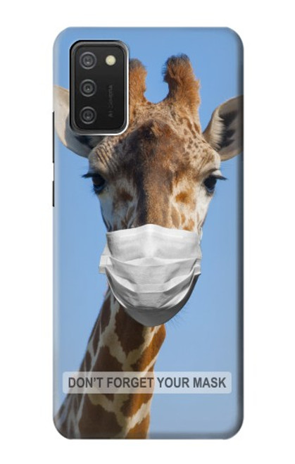 W3806 Giraffe New Normal Hülle Schutzhülle Taschen und Leder Flip für Samsung Galaxy A03S