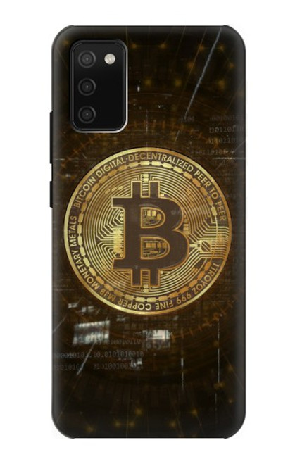 W3798 Cryptocurrency Bitcoin Hülle Schutzhülle Taschen und Leder Flip für Samsung Galaxy A02s, Galaxy M02s