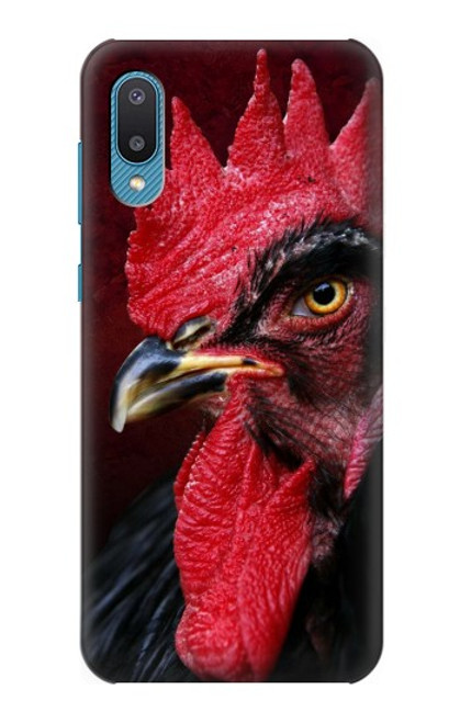 W3797 Chicken Rooster Hülle Schutzhülle Taschen und Leder Flip für Samsung Galaxy A04, Galaxy A02, M02