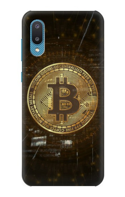 W3798 Cryptocurrency Bitcoin Hülle Schutzhülle Taschen und Leder Flip für Samsung Galaxy A04, Galaxy A02, M02