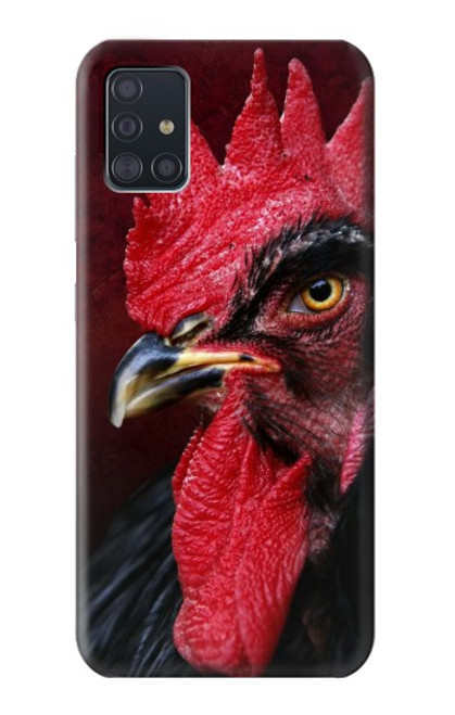 W3797 Chicken Rooster Hülle Schutzhülle Taschen und Leder Flip für Samsung Galaxy A51