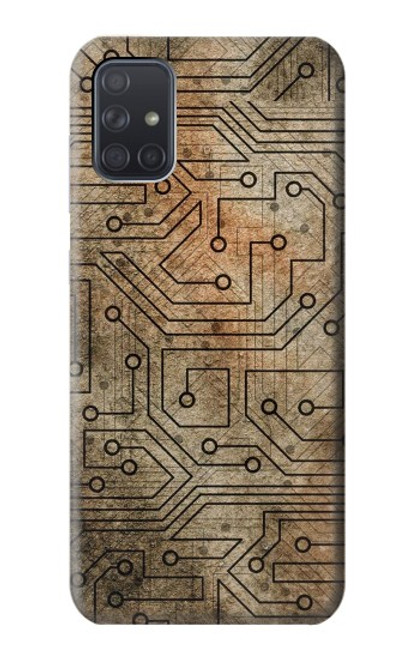 W3812 PCB Print Design Hülle Schutzhülle Taschen und Leder Flip für Samsung Galaxy A71