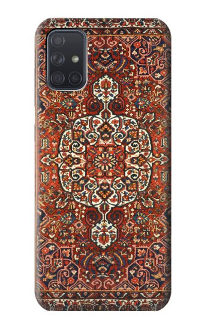 W3813 Persian Carpet Rug Pattern Hülle Schutzhülle Taschen und Leder Flip für Samsung Galaxy A71