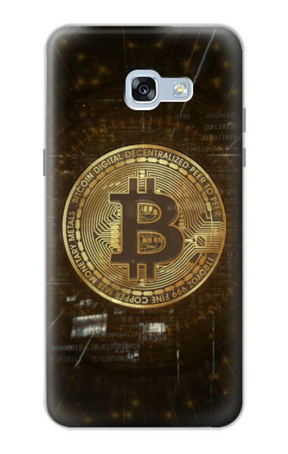 W3798 Cryptocurrency Bitcoin Hülle Schutzhülle Taschen und Leder Flip für Samsung Galaxy A5 (2017)