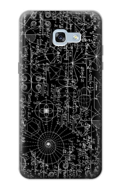 W3808 Mathematics Blackboard Hülle Schutzhülle Taschen und Leder Flip für Samsung Galaxy A5 (2017)