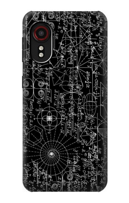 W3808 Mathematics Blackboard Hülle Schutzhülle Taschen und Leder Flip für Samsung Galaxy Xcover 5