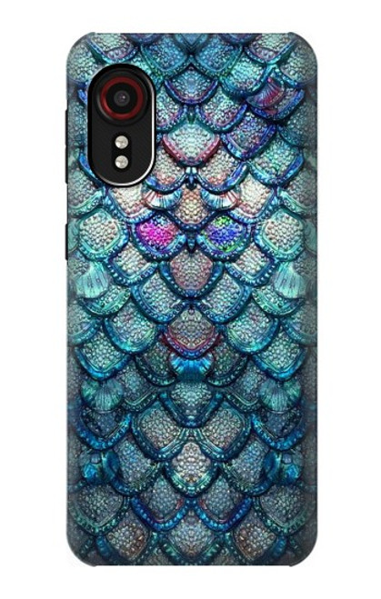 W3809 Mermaid Fish Scale Hülle Schutzhülle Taschen und Leder Flip für Samsung Galaxy Xcover 5