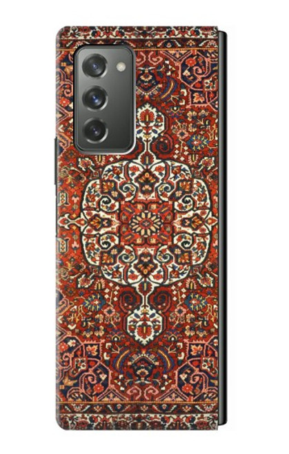 W3813 Persian Carpet Rug Pattern Hülle Schutzhülle Taschen Flip für Samsung Galaxy Z Fold2 5G