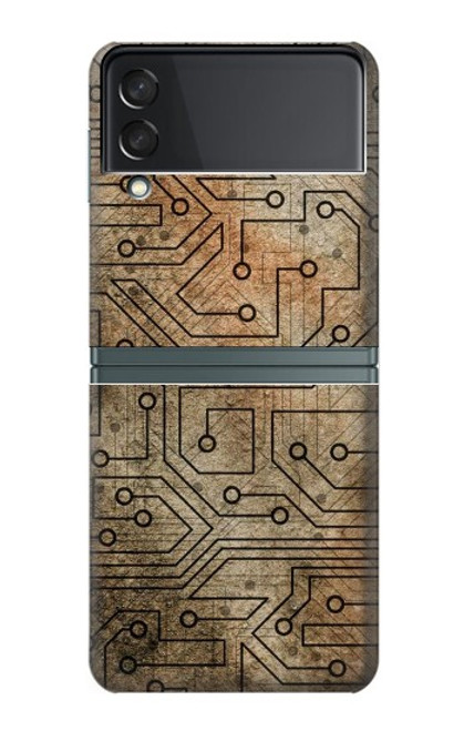 W3812 PCB Print Design Hülle Schutzhülle Taschen Flip für Samsung Galaxy Z Flip 3 5G