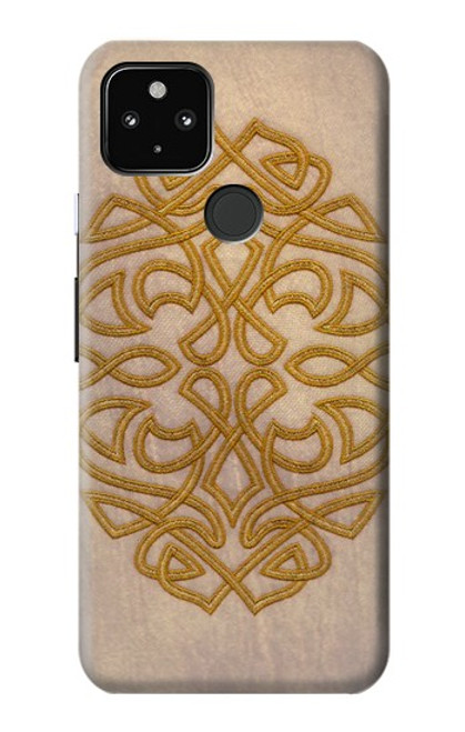 W3796 Celtic Knot Hülle Schutzhülle Taschen und Leder Flip für Google Pixel 4a 5G