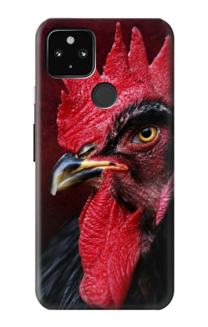 W3797 Chicken Rooster Hülle Schutzhülle Taschen und Leder Flip für Google Pixel 4a 5G