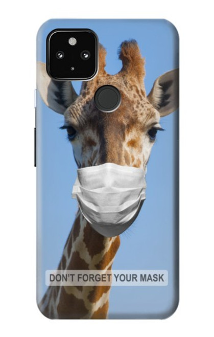 W3806 Giraffe New Normal Hülle Schutzhülle Taschen und Leder Flip für Google Pixel 4a 5G