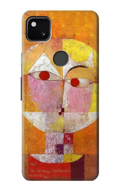 W3811 Paul Klee Senecio Man Head Hülle Schutzhülle Taschen und Leder Flip für Google Pixel 4a