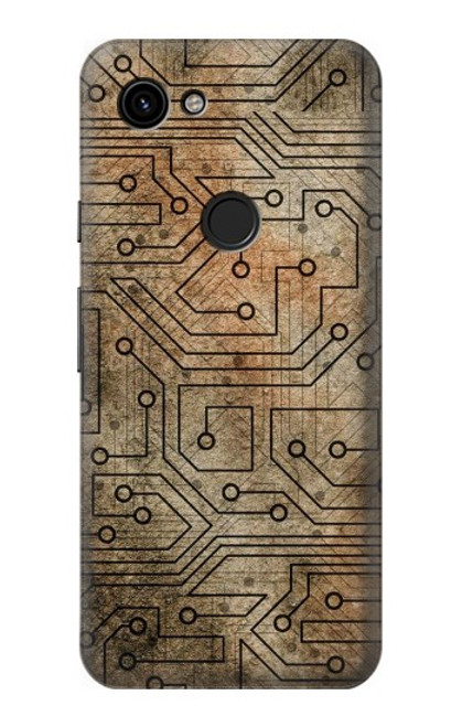 W3812 PCB Print Design Hülle Schutzhülle Taschen und Leder Flip für Google Pixel 3a