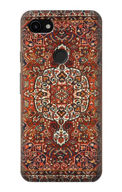 W3813 Persian Carpet Rug Pattern Hülle Schutzhülle Taschen und Leder Flip für Google Pixel 3a XL