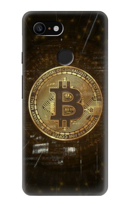 W3798 Cryptocurrency Bitcoin Hülle Schutzhülle Taschen und Leder Flip für Google Pixel 3