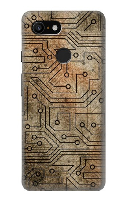 W3812 PCB Print Design Hülle Schutzhülle Taschen und Leder Flip für Google Pixel 3