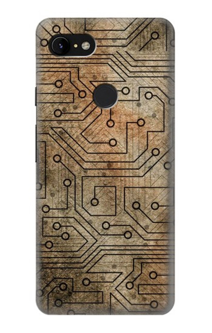 W3812 PCB Print Design Hülle Schutzhülle Taschen und Leder Flip für Google Pixel 3 XL