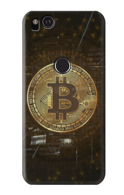 W3798 Cryptocurrency Bitcoin Hülle Schutzhülle Taschen und Leder Flip für Google Pixel 2