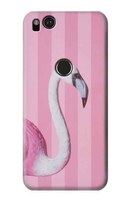W3805 Flamingo Pink Pastel Hülle Schutzhülle Taschen und Leder Flip für Google Pixel 2