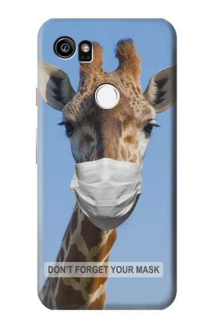 W3806 Giraffe New Normal Hülle Schutzhülle Taschen und Leder Flip für Google Pixel 2 XL