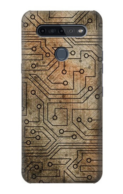 W3812 PCB Print Design Hülle Schutzhülle Taschen und Leder Flip für LG K51S