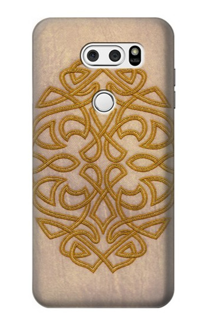 W3796 Celtic Knot Hülle Schutzhülle Taschen und Leder Flip für LG V30, LG V30 Plus, LG V30S ThinQ, LG V35, LG V35 ThinQ