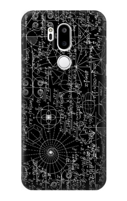 W3808 Mathematics Blackboard Hülle Schutzhülle Taschen und Leder Flip für LG G7 ThinQ