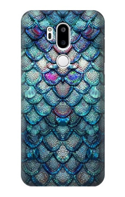 W3809 Mermaid Fish Scale Hülle Schutzhülle Taschen und Leder Flip für LG G7 ThinQ