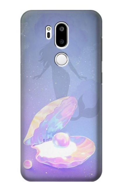 W3823 Beauty Pearl Mermaid Hülle Schutzhülle Taschen und Leder Flip für LG G7 ThinQ