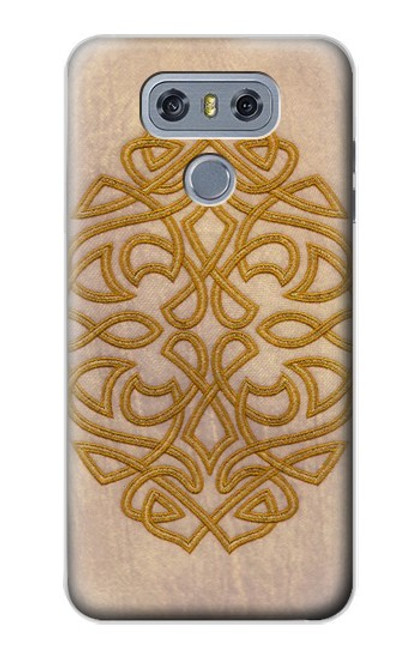 W3796 Celtic Knot Hülle Schutzhülle Taschen und Leder Flip für LG G6